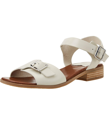 Kickers Bucidi Blanc Casse, Sandale Femme