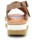 KICKERS Hi Sunny beige, Sandale à Talon Femme