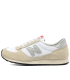 New Balance MNCWSV Made in England -Daim Beige, Blanc et Argent