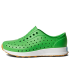 Native Shoes - Tennis unisexe pour les jeunes enfants, Vert grasshopper, coquille blanche, caoutchouc, 20.0 cm