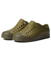 Native Shoes Kids Unisex Jefferson Bloom (Little Kid/Big Kid) Rookie Green/Tuff Green/Jiffy Speckles 1 Little Kid M