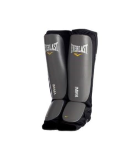 Everlast MMA Shinguards, Protège Tibia, Black, L/XL