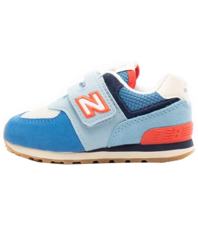 New Balance Mixte Enfant 574 Hook and Loop High Visibility Baskets Basses