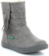 Kickers Rumby, Boots Fille, Gris Clair, 33