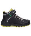 Kickers Teen, Sneakers Hautes Garçon, Noir, 24