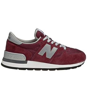 New Balance - Mens 990 Classic Shoes, UK: 11 UK - Width D, Burgundy with Grey