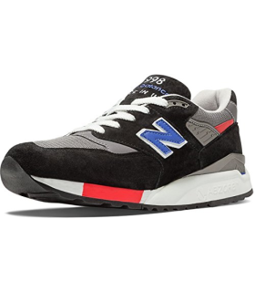 New Balance 998 Connoisseur Auteurs Chaussures pour Hommes, EUR: 44.5 EUR - Width D, Black/Blue/Red