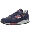 New Balance Fabriqué aux États-Unis 998 Baskets en Daim Gris, Bleu Marine et Rouge