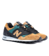 New Balance Made in England M577 Baskets en Cuir Marron Clair