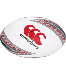 Canterbury Mentre Ballon de Rugby Unisexe, Blanc/Vert/Rouge, 5