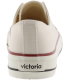 Victoria Basket Basse Tribu Toile & Logo Rétro beige