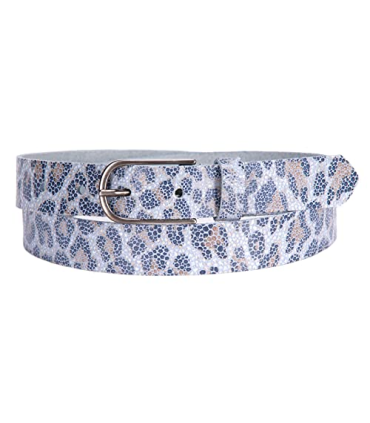 Tamaris Leather Belt W90 Light Blue