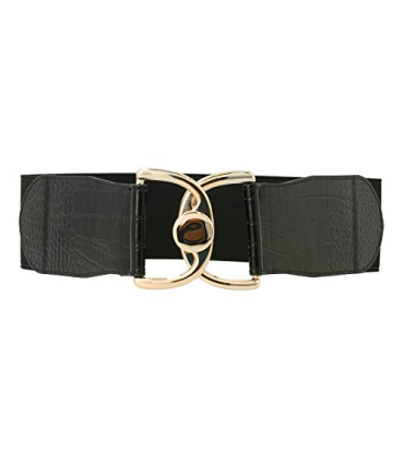 Tamaris Gabrina Ceinture pour femme Doré 70, Noir , 55